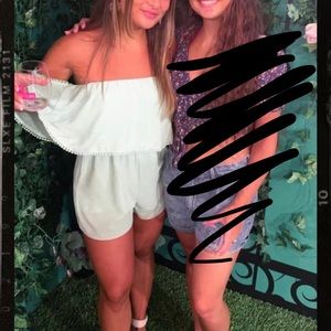 LULUS mint green romper